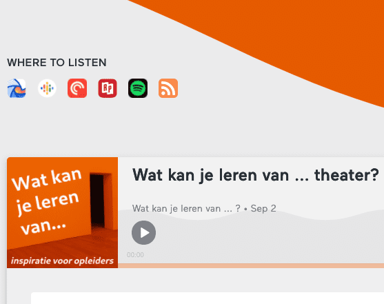 Hoe leer je van theater?